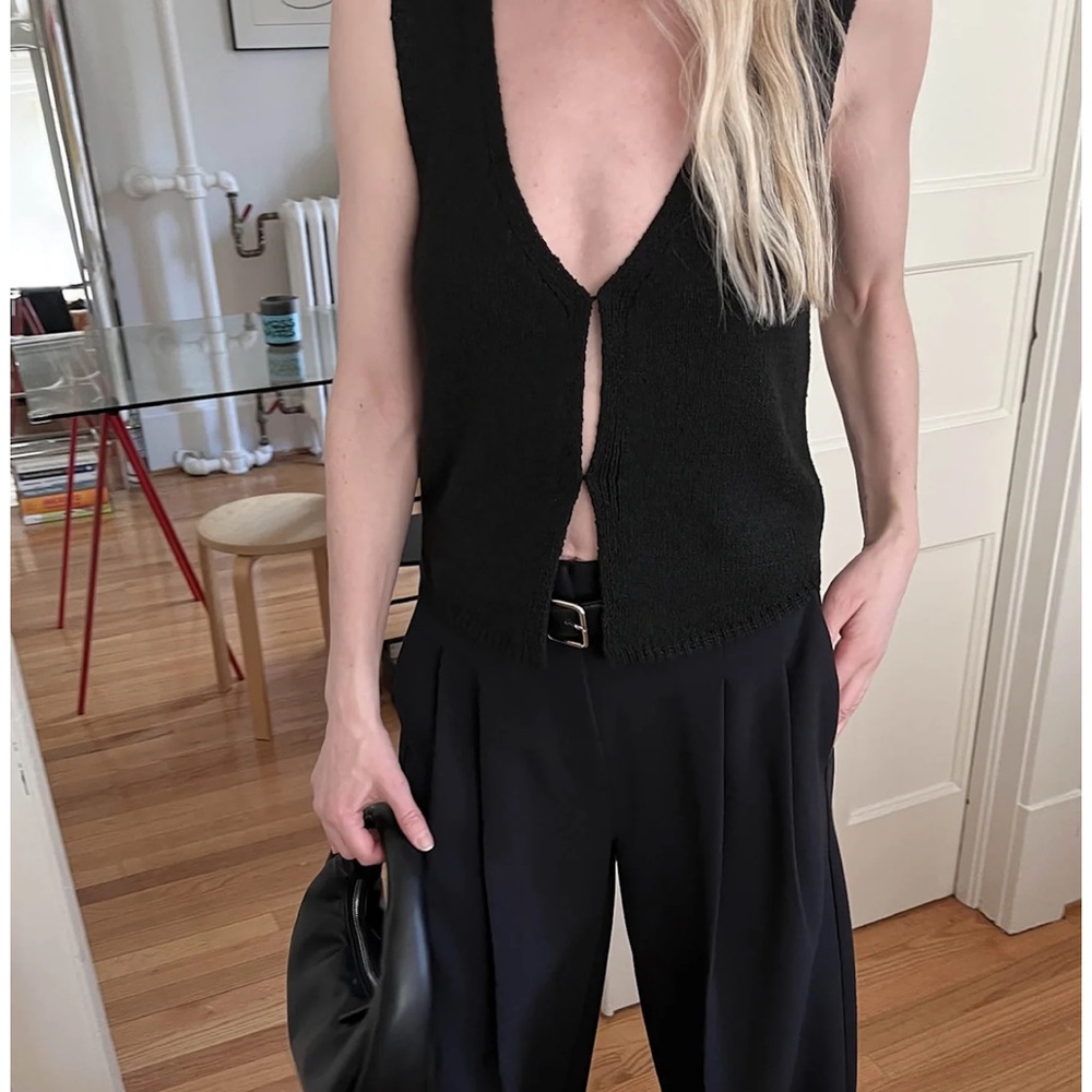 OAK + FORT Black Knit top